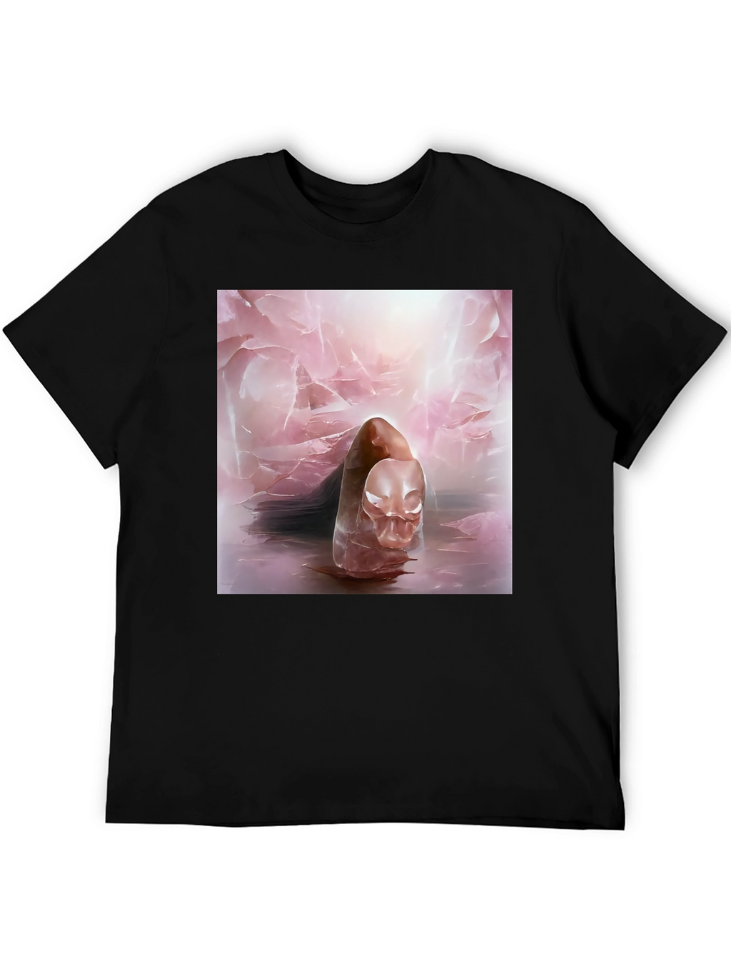 Abstract Art Tee - Ethereal Pink Design