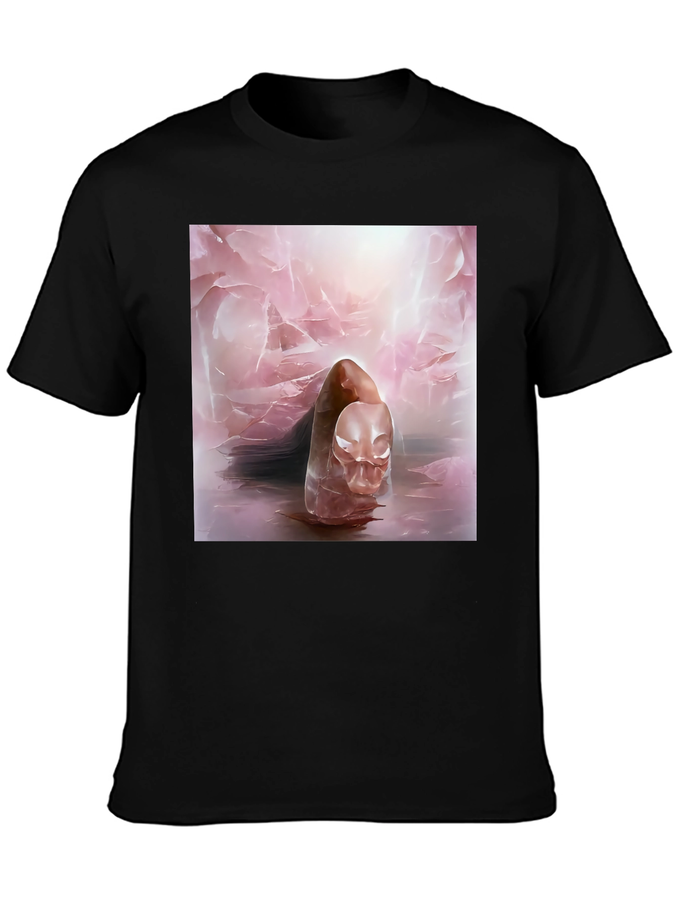Abstract Art Tee - Ethereal Pink Design