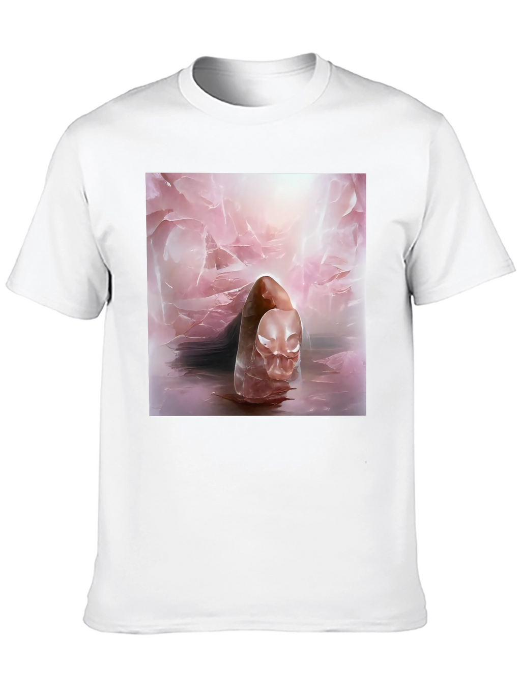 Abstract Art Tee - Ethereal Pink Design