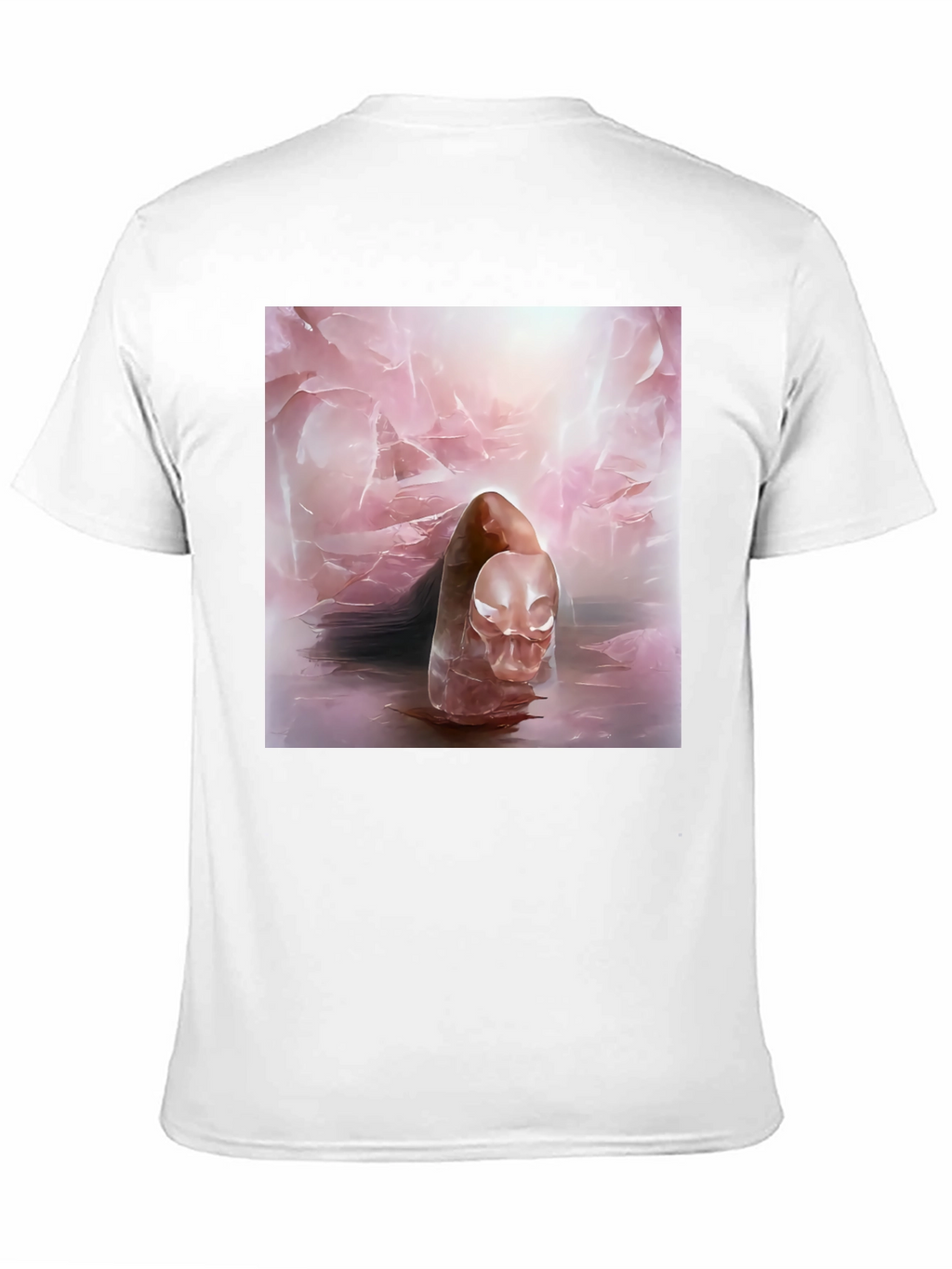 Abstract Art Tee - Ethereal Pink Design