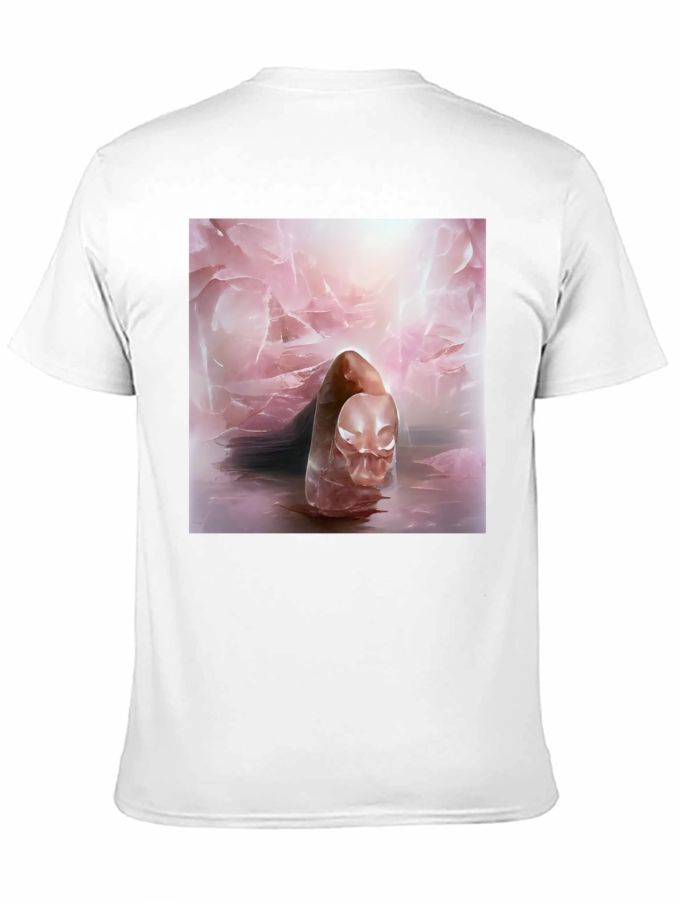 Abstract Art Tee - Ethereal Pink Design