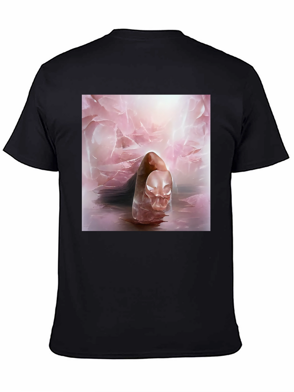 Abstract Art Tee - Ethereal Pink Design