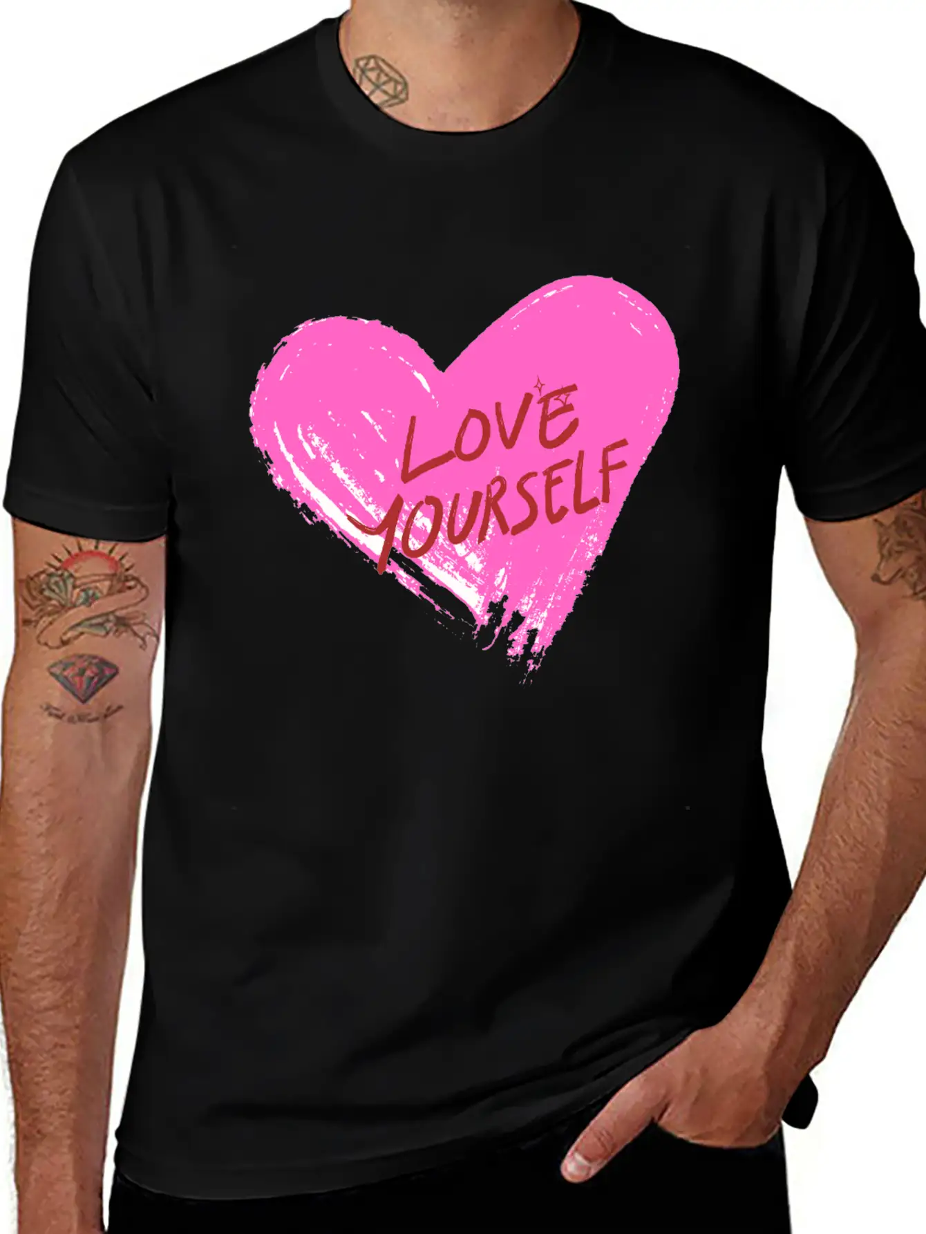"Wear Your Heart On Your T-shirt." Unisex Cotton Tee – Relaxed Fit For Any Occasion