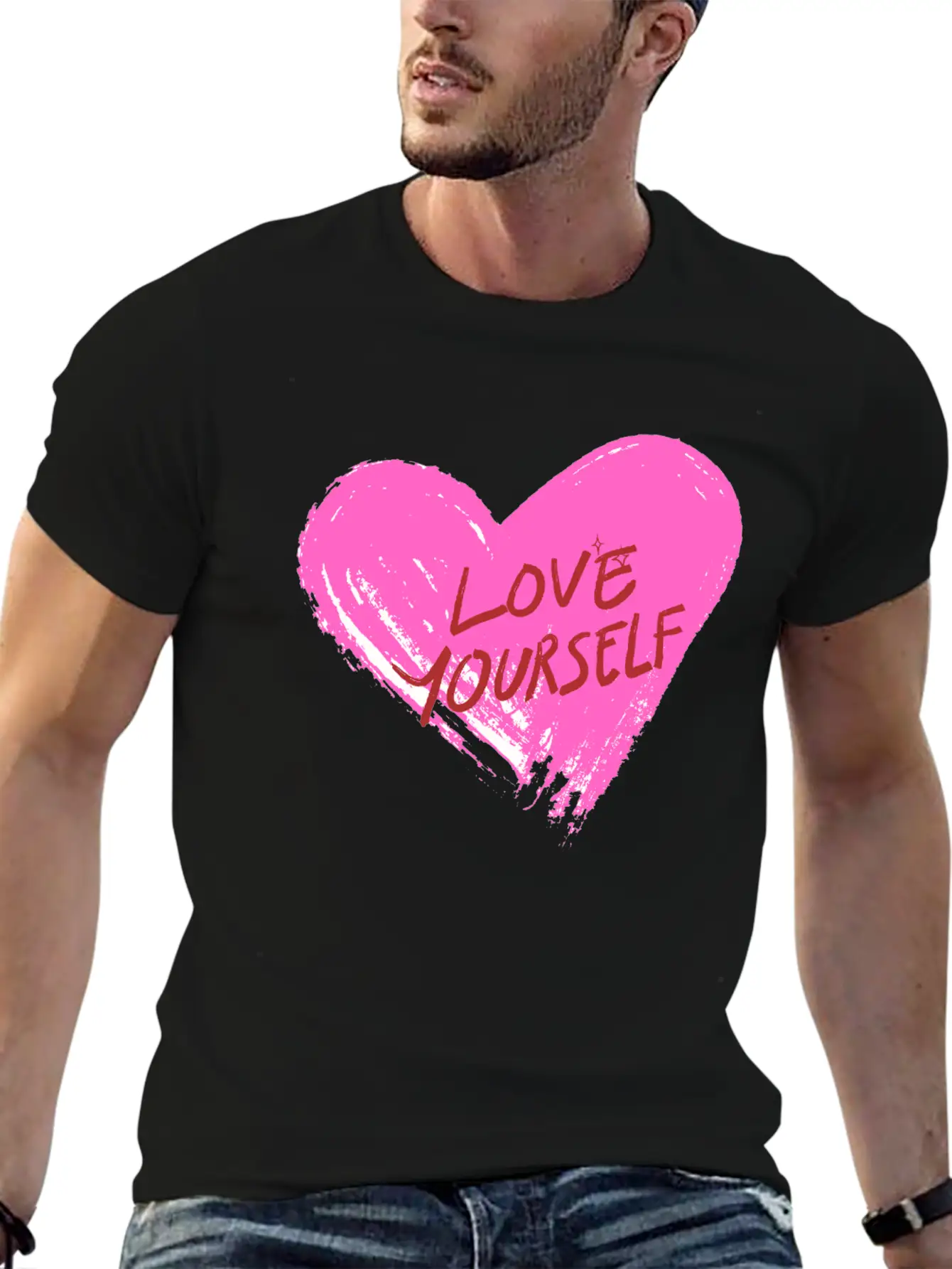"Wear Your Heart On Your T-shirt." Unisex Cotton Tee – Relaxed Fit For Any Occasion