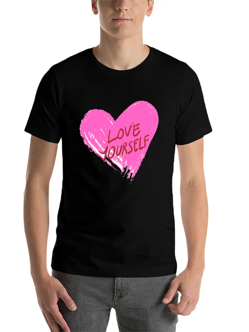 "Wear Your Heart On Your T-shirt." Unisex Cotton Tee – Relaxed Fit For Any Occasion