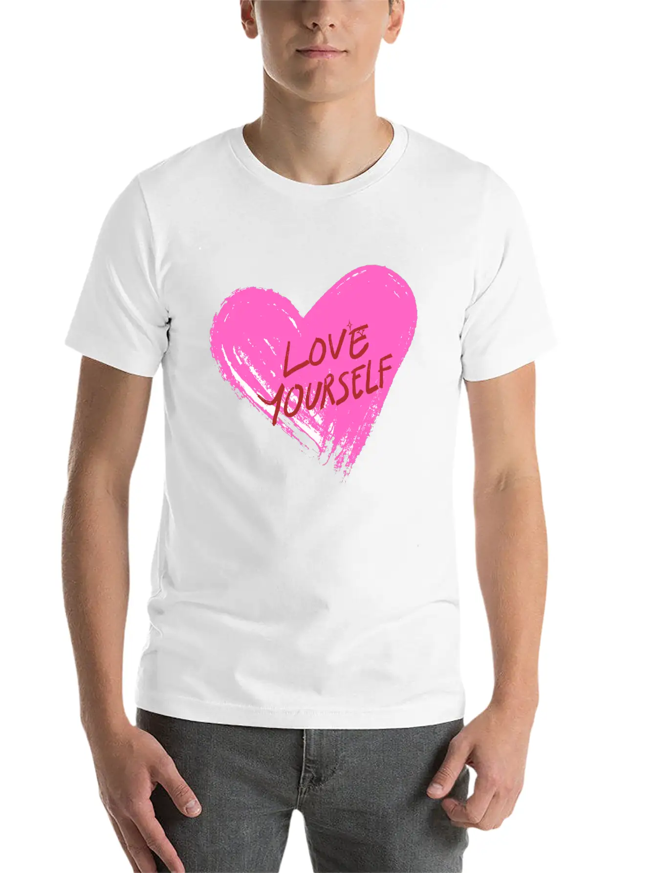"Wear Your Heart On Your T-shirt." Unisex Cotton Tee – Relaxed Fit For Any Occasion