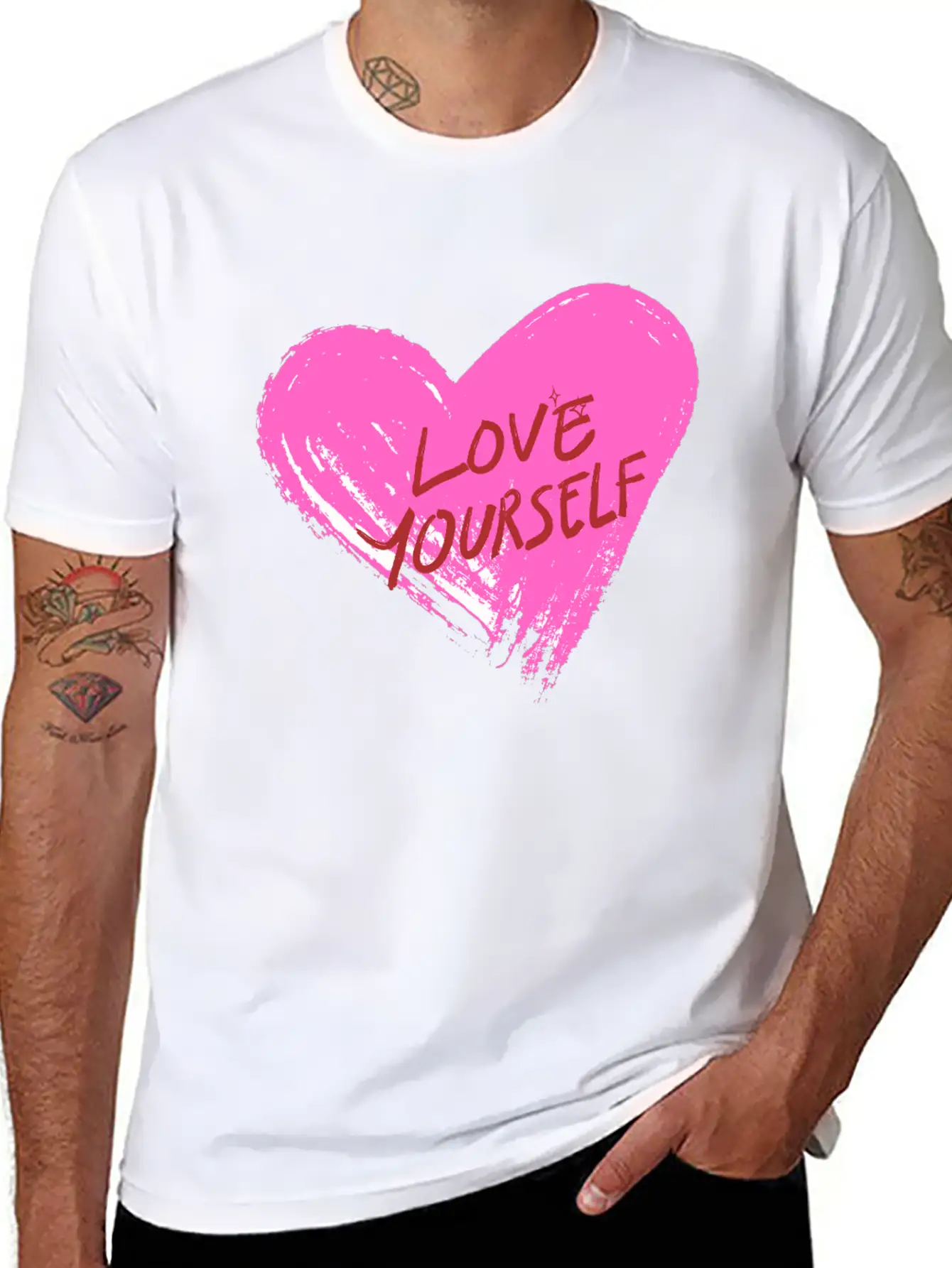 "Wear Your Heart On Your T-shirt." Unisex Cotton Tee – Relaxed Fit For Any Occasion