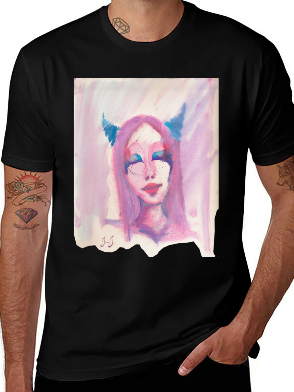 Abstract Portrait Tee