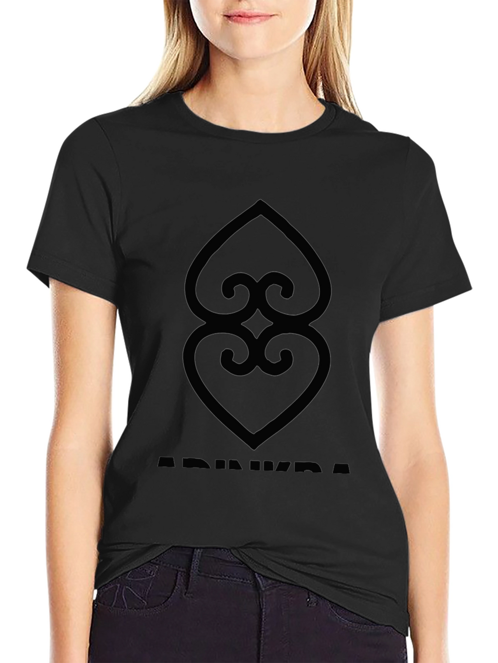 Adinkra Symbol T-Shirt: Black Graphic Tee