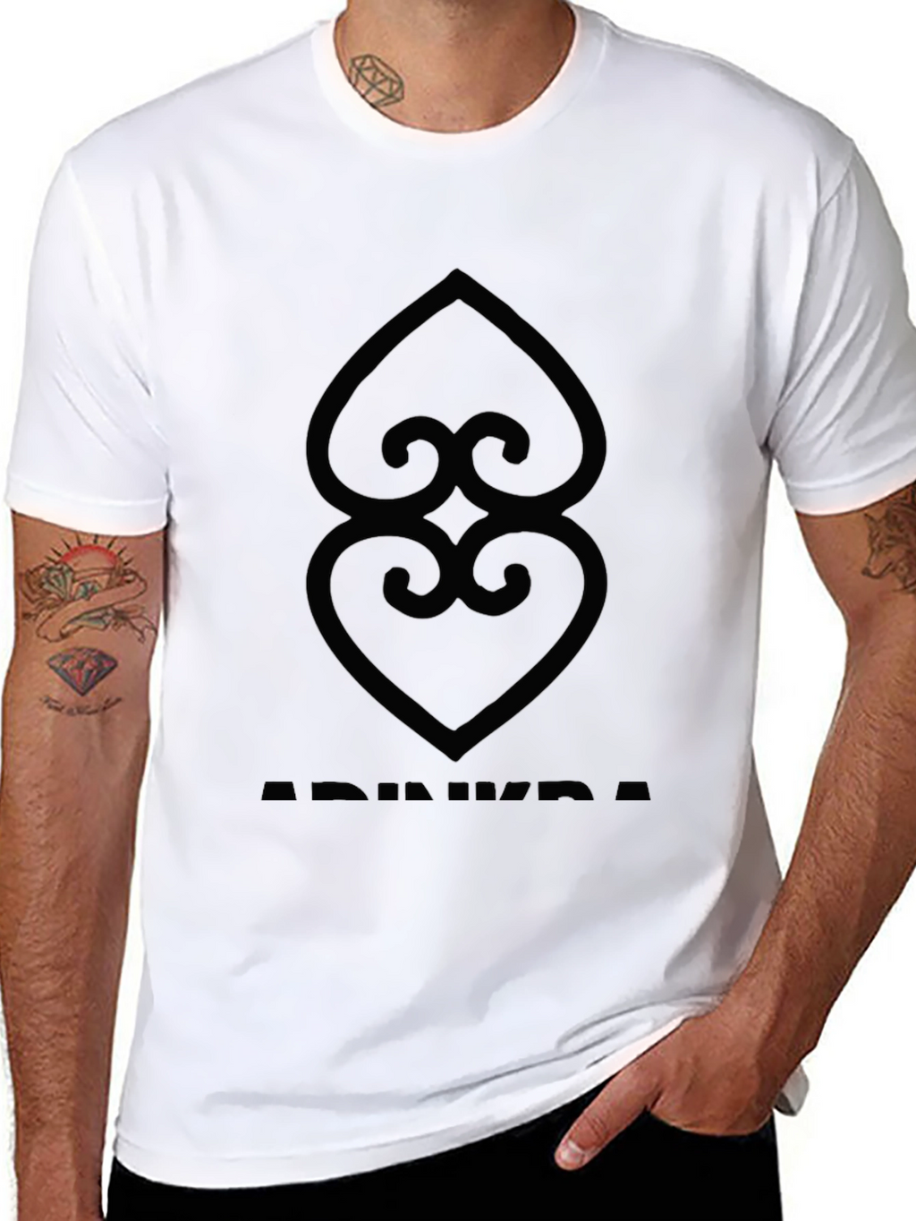 Adinkra Symbol T-Shirt: Black Graphic Tee