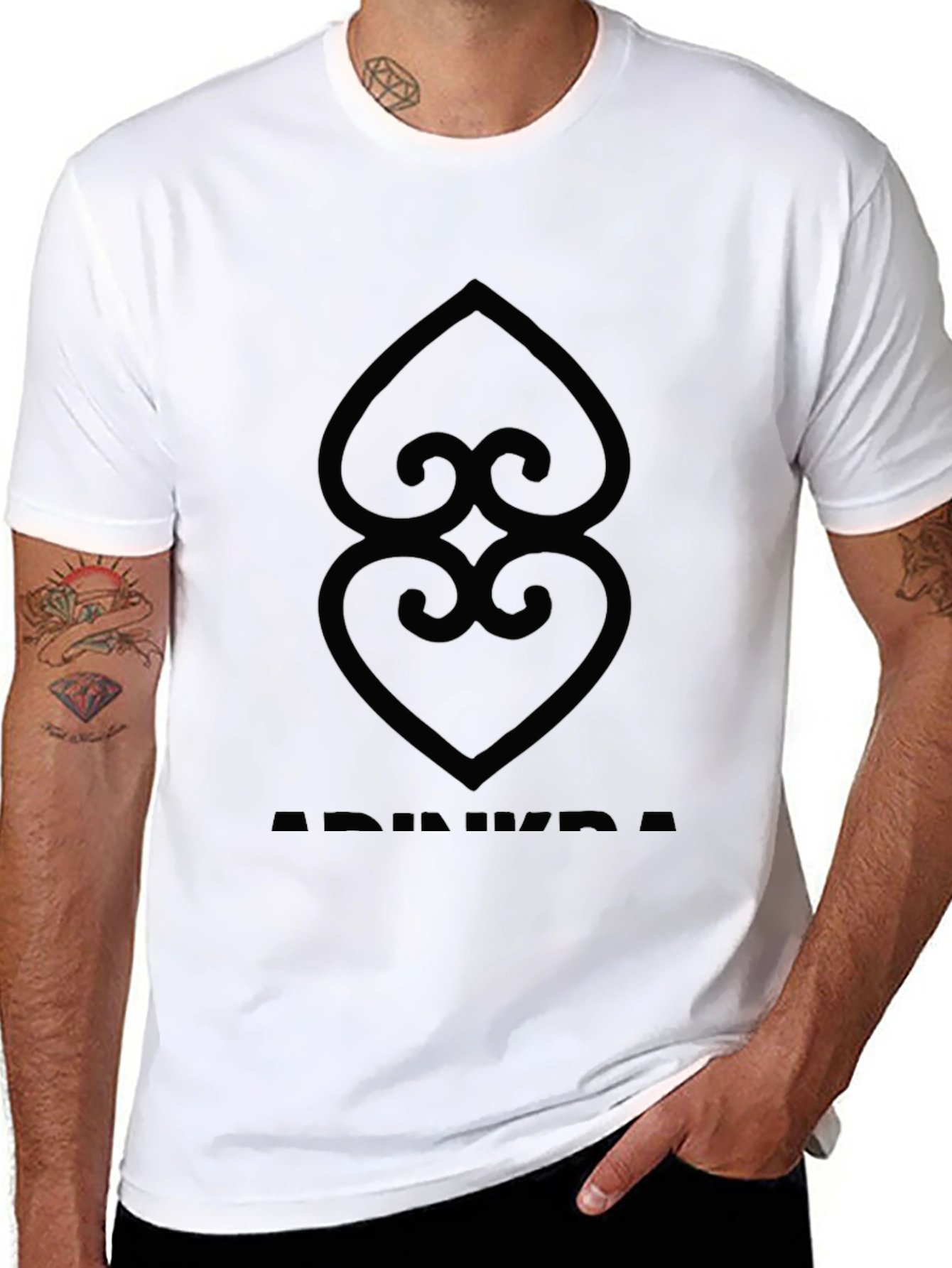 Adinkra Symbol T-Shirt: Black Graphic Tee