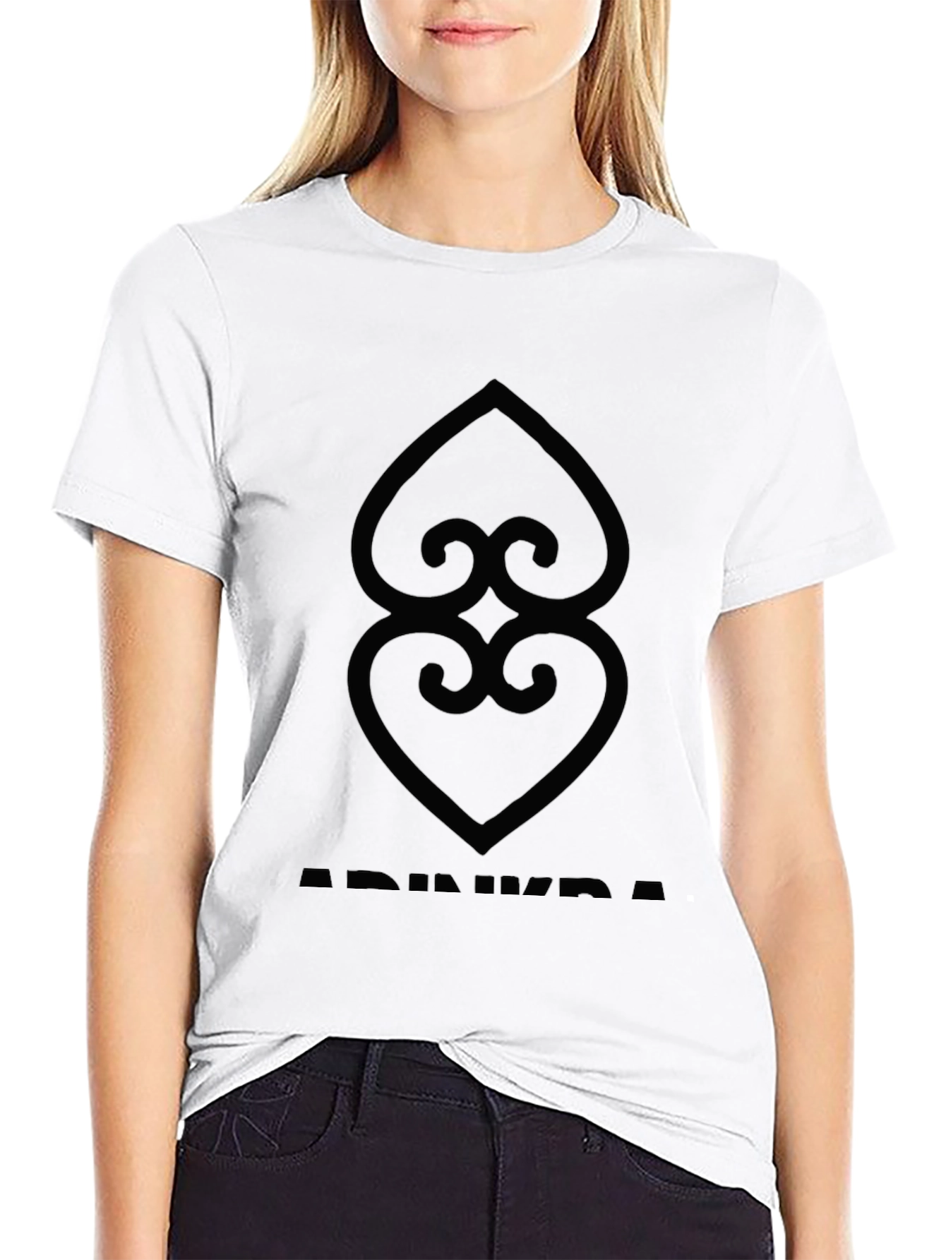 Adinkra Symbol T-Shirt: Black Graphic Tee
