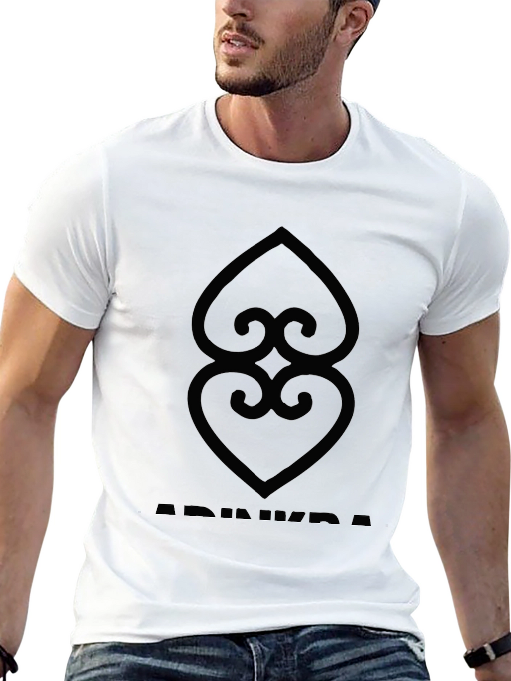 Adinkra Symbol T-Shirt: Black Graphic Tee