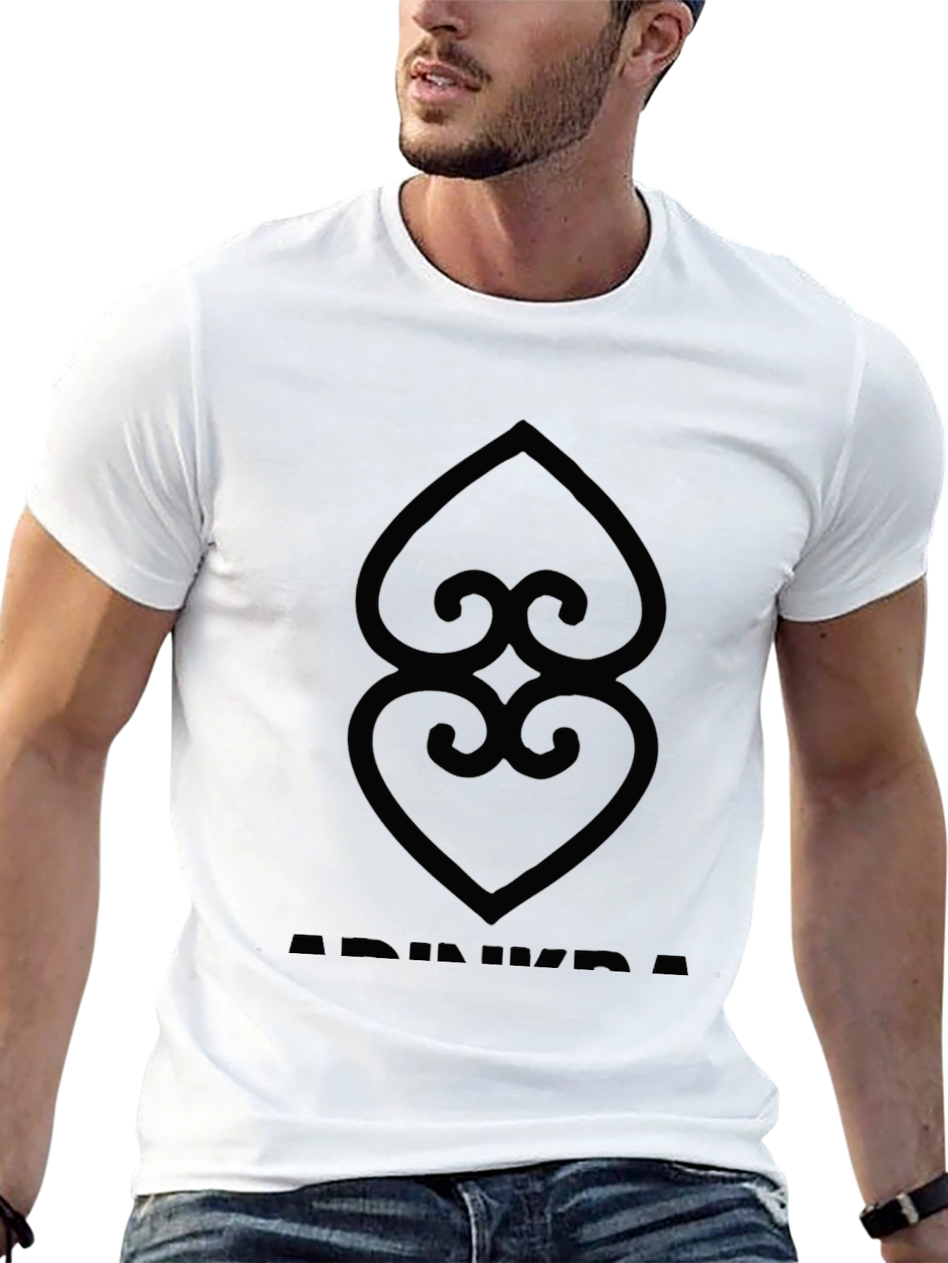 Adinkra Symbol T-Shirt: Black Graphic Tee