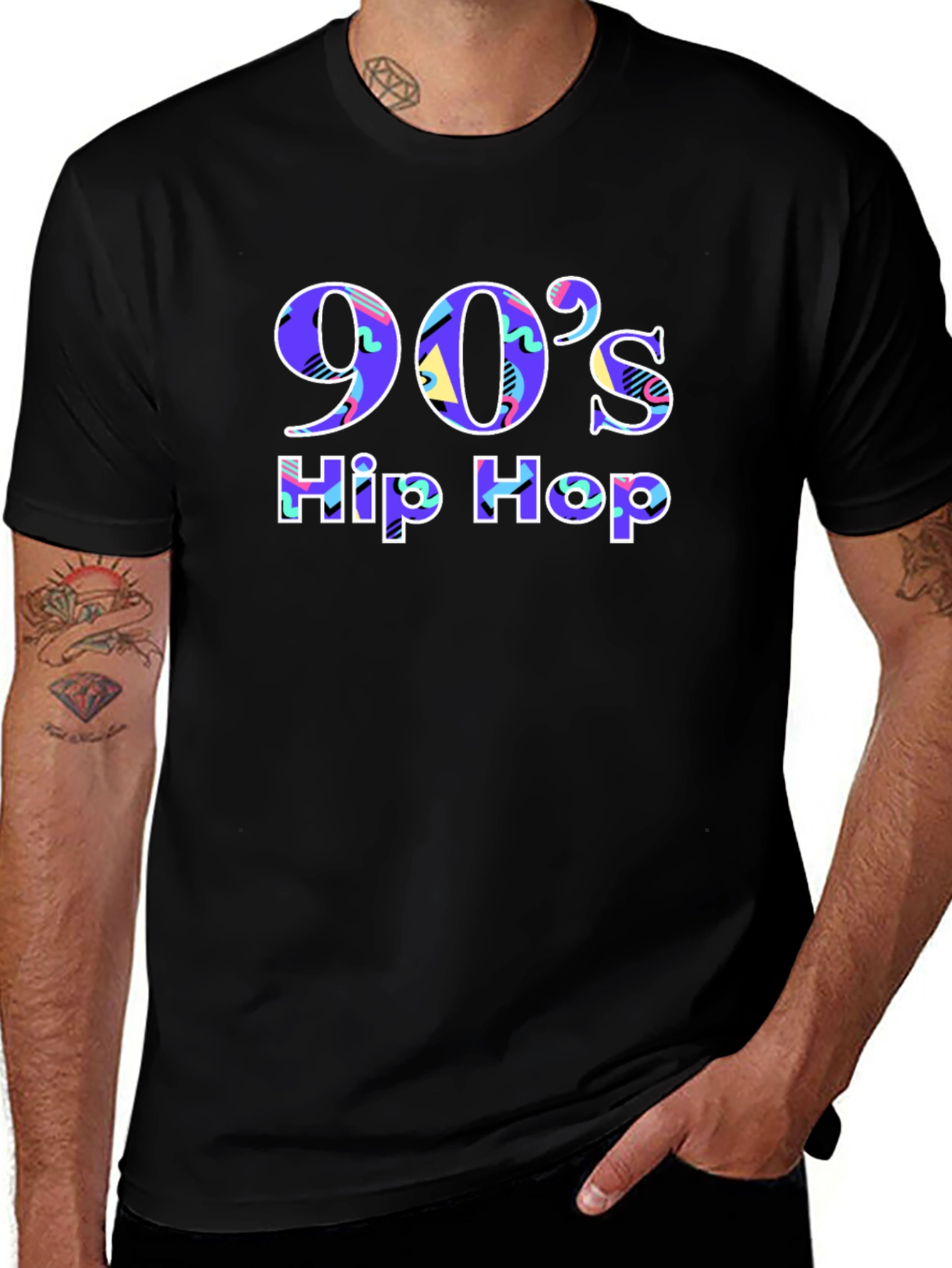 90s Hip Hop Graphic T-Shirt - Retro Style