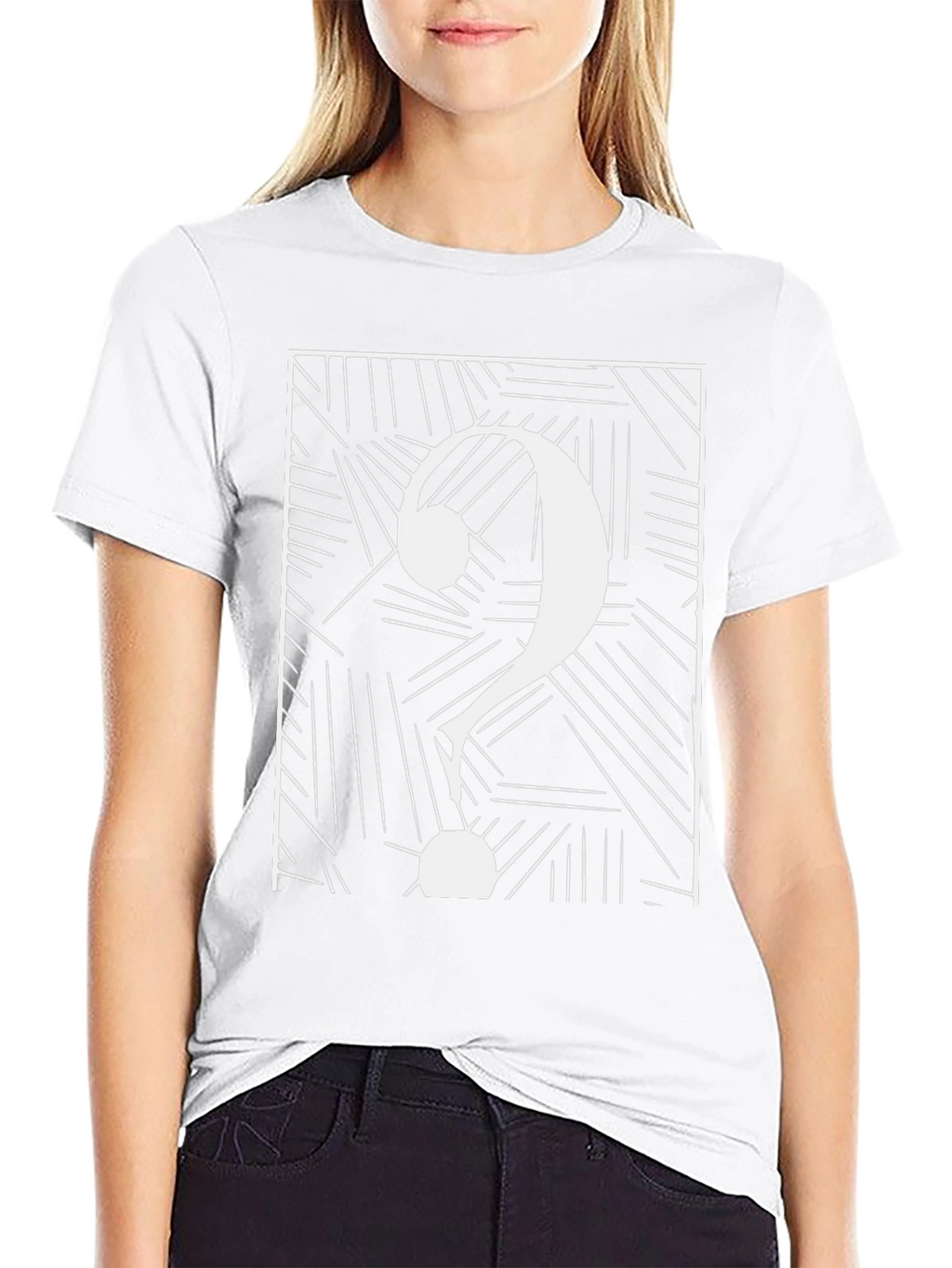 Abstract Question Mark Graphic Tee