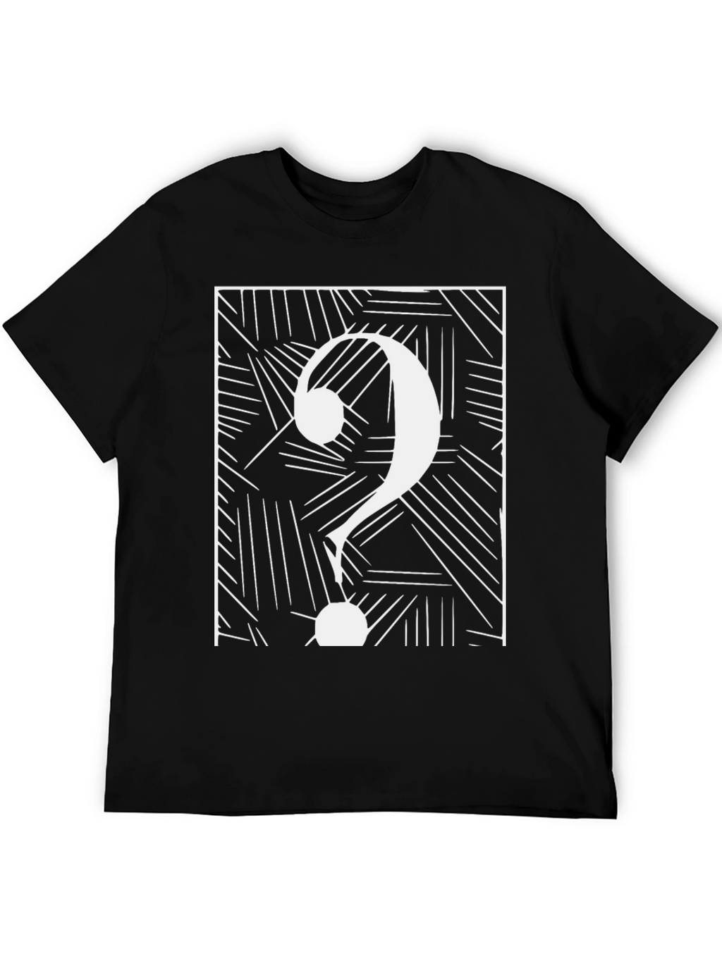 Abstract Question Mark Graphic Tee