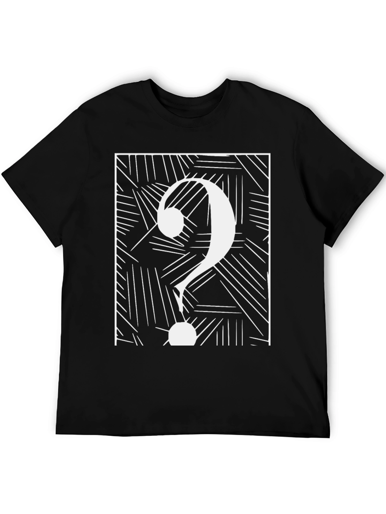 Abstract Question Mark Graphic Tee