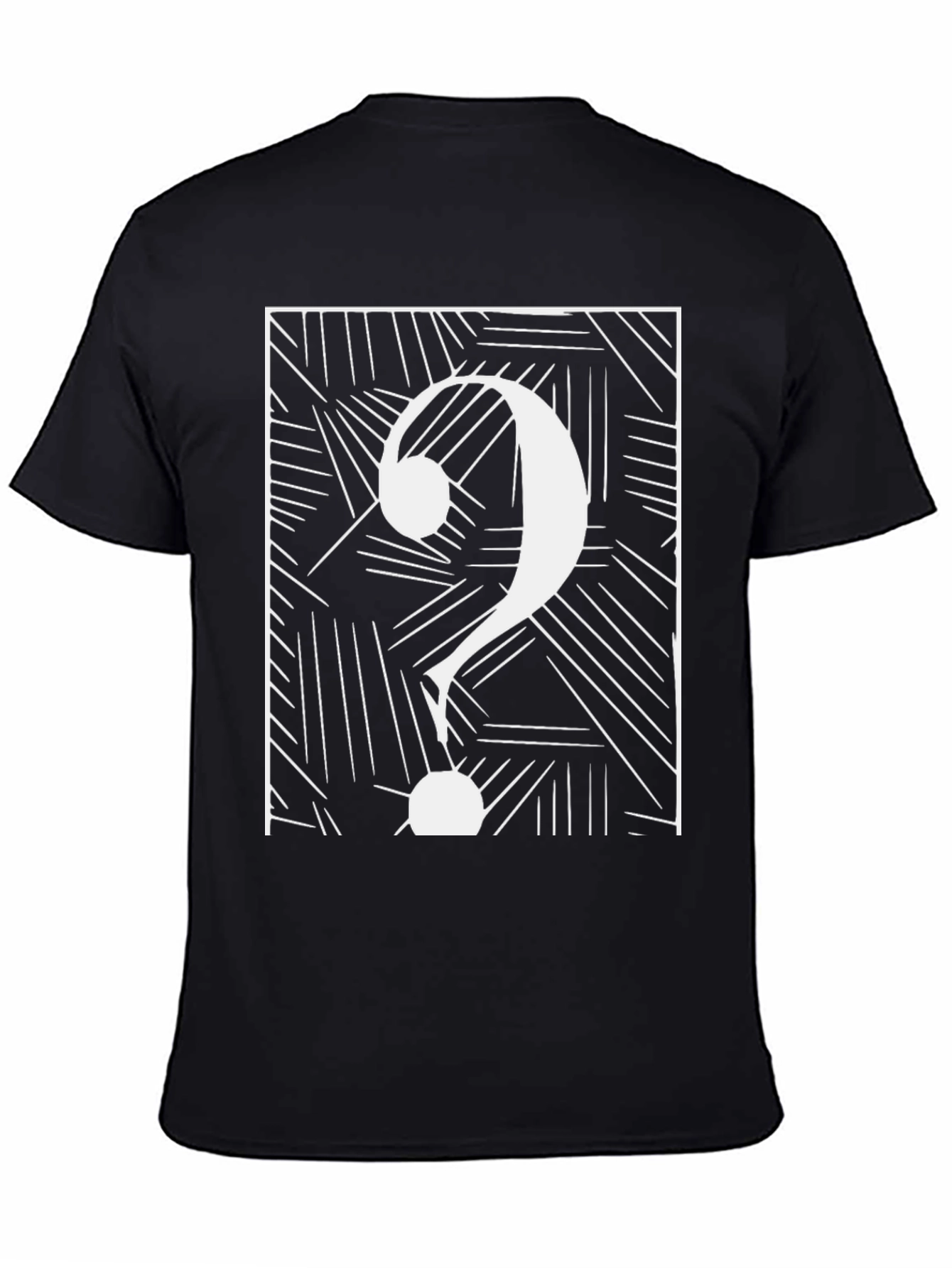 Abstract Question Mark Graphic Tee