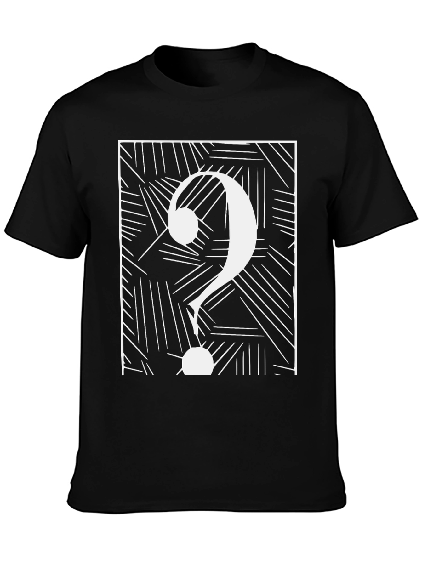 Abstract Question Mark Graphic Tee