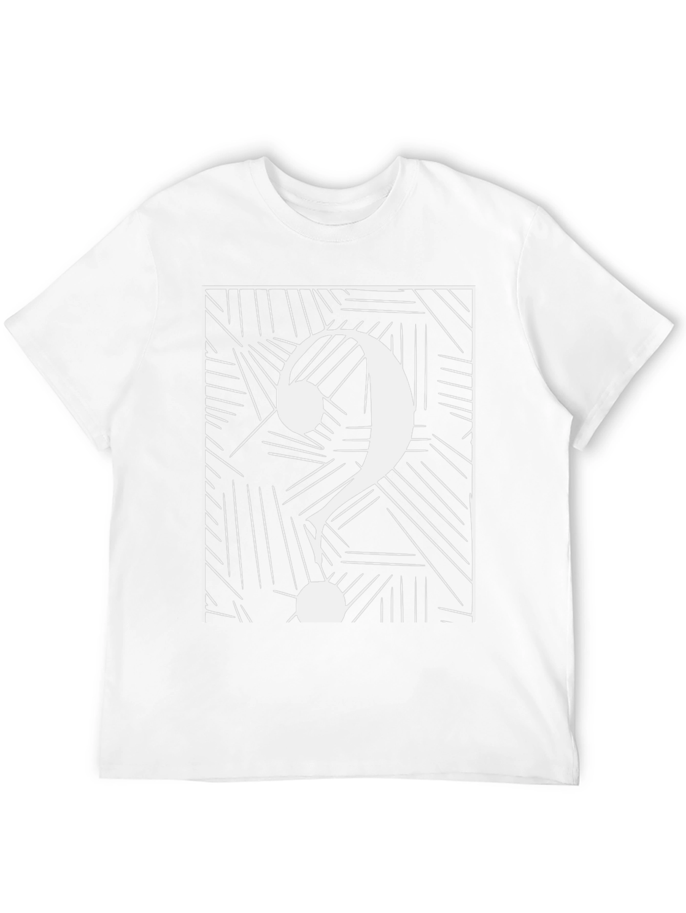 Abstract Question Mark Graphic Tee