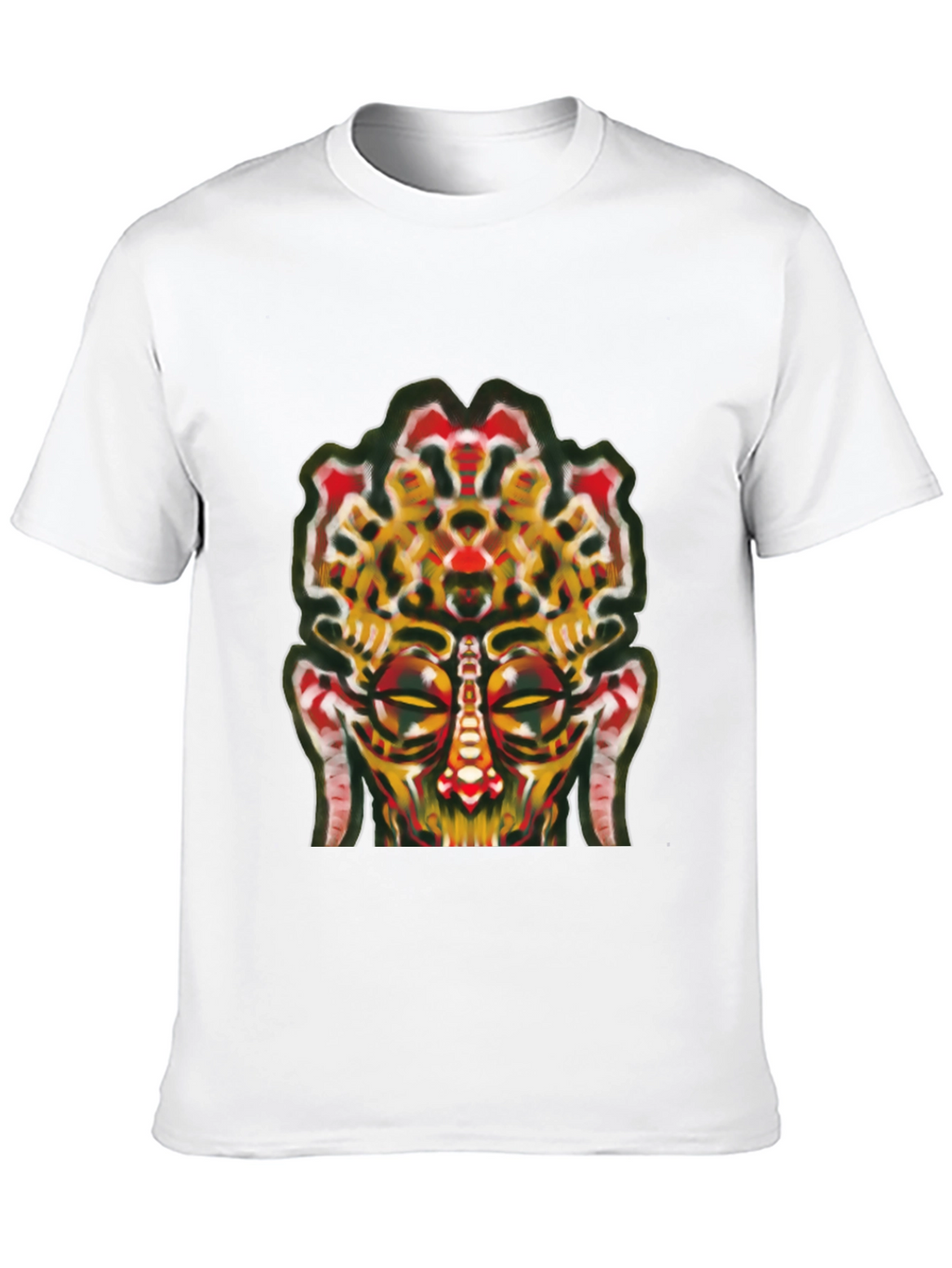 Abstract Face Graphic Tee - Unique Streetwear