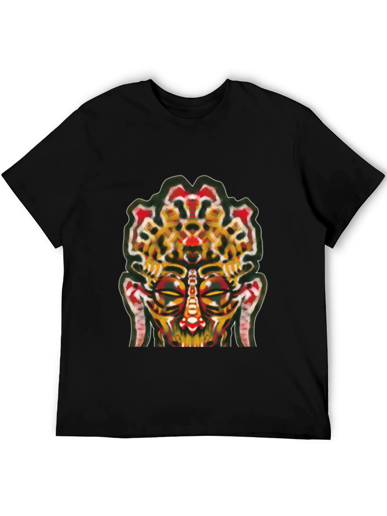 Abstract Face Graphic Tee - Unique Streetwear