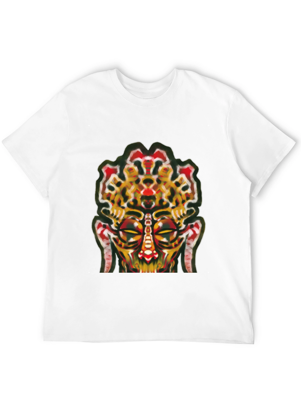 Abstract Face Graphic Tee - Unique Streetwear