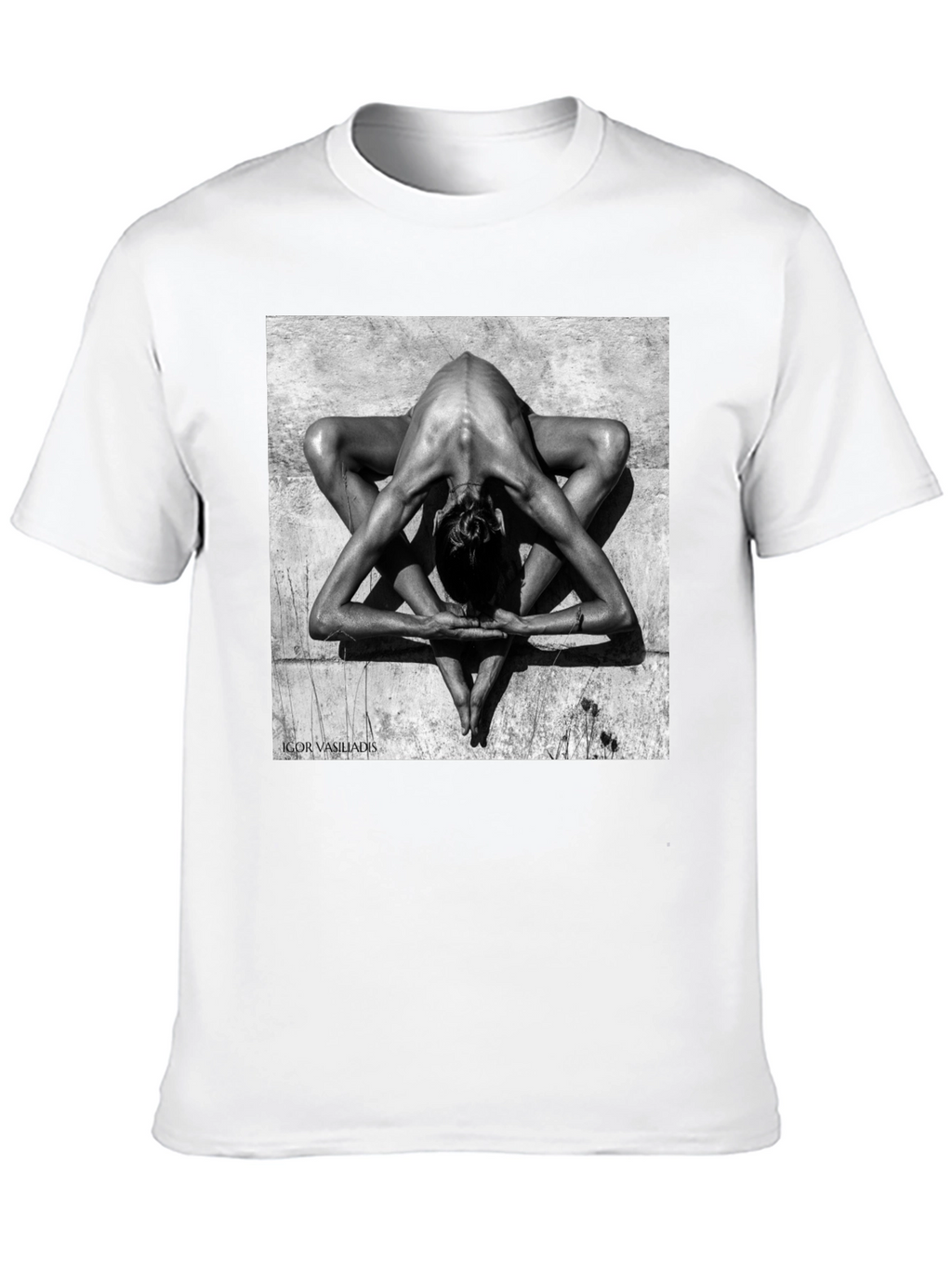 Abstract Yoga Art Black T-Shirt