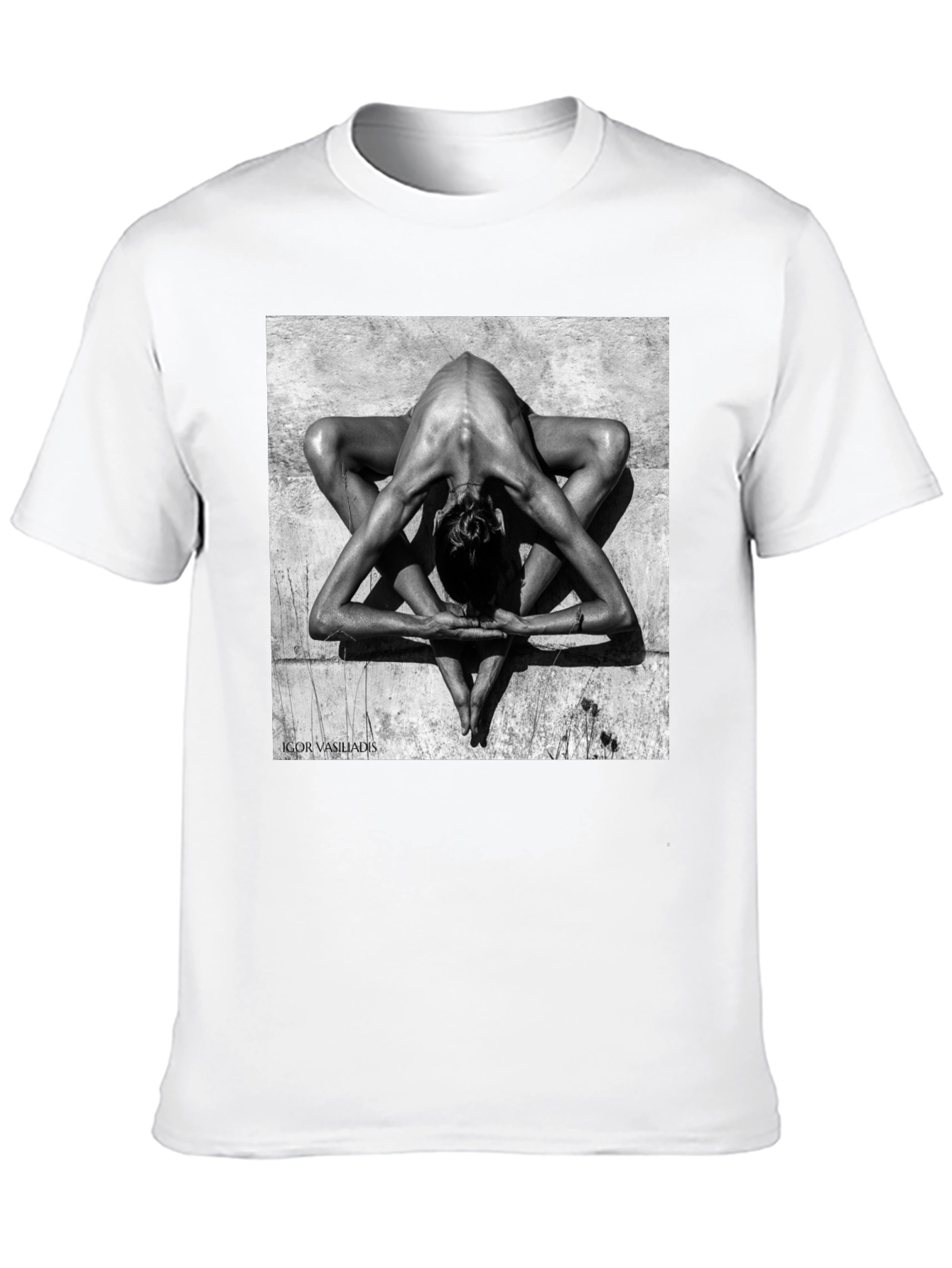 Abstract Yoga Art Black T-Shirt