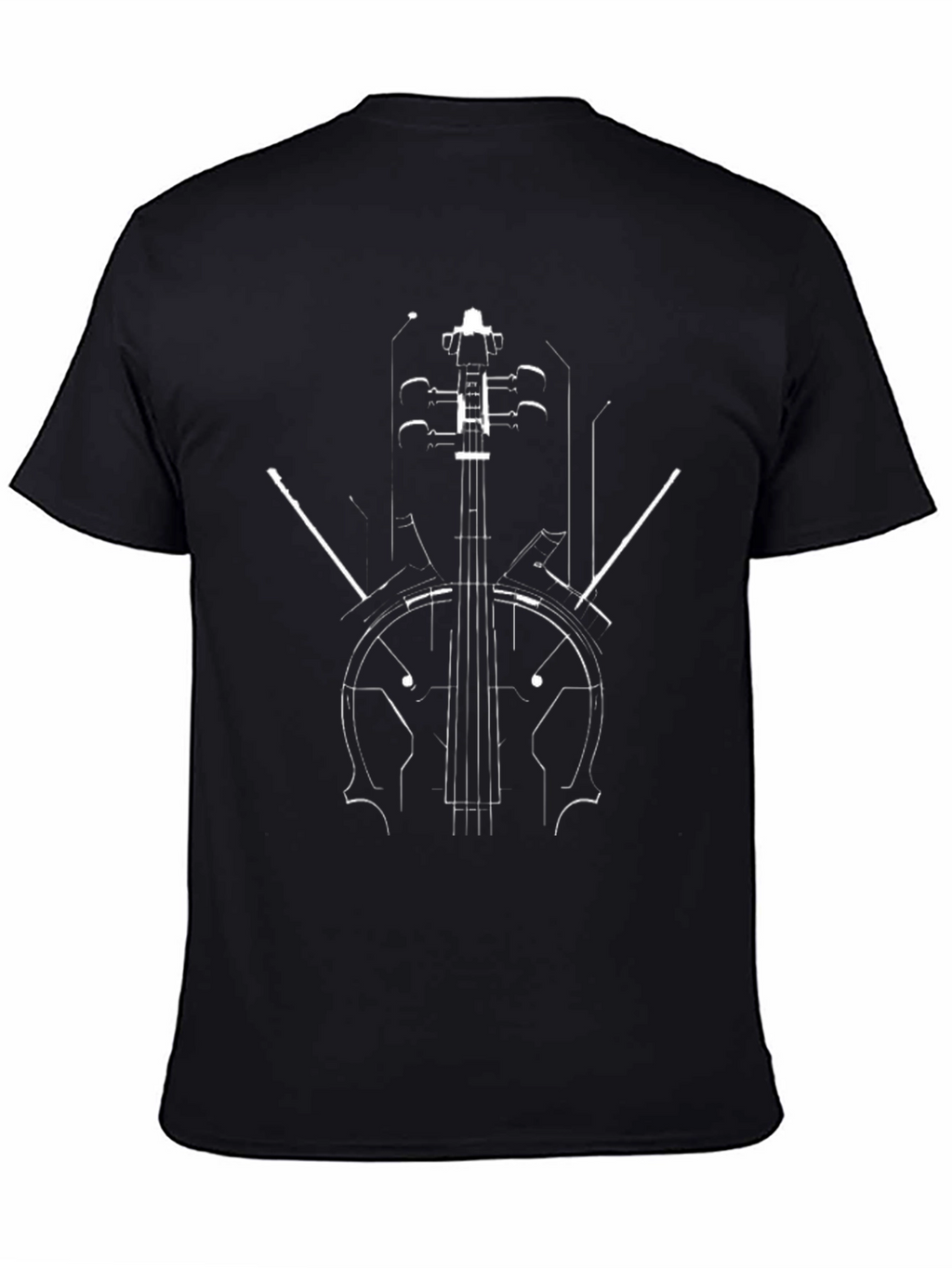 Abstract Cello Graphic Tee