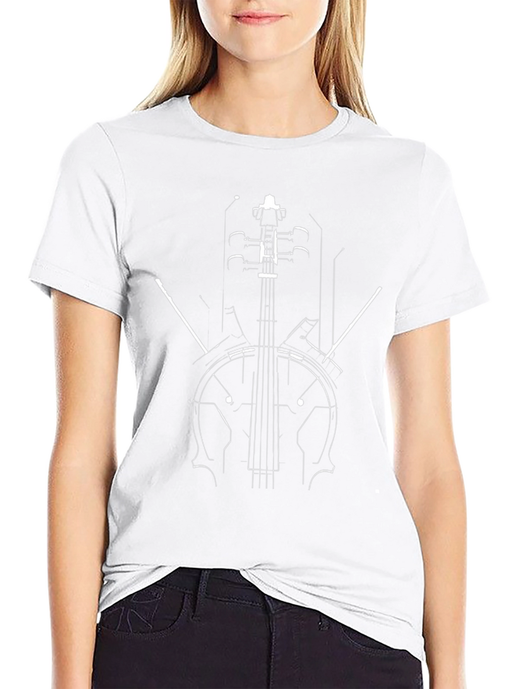 Abstract Cello Graphic Tee