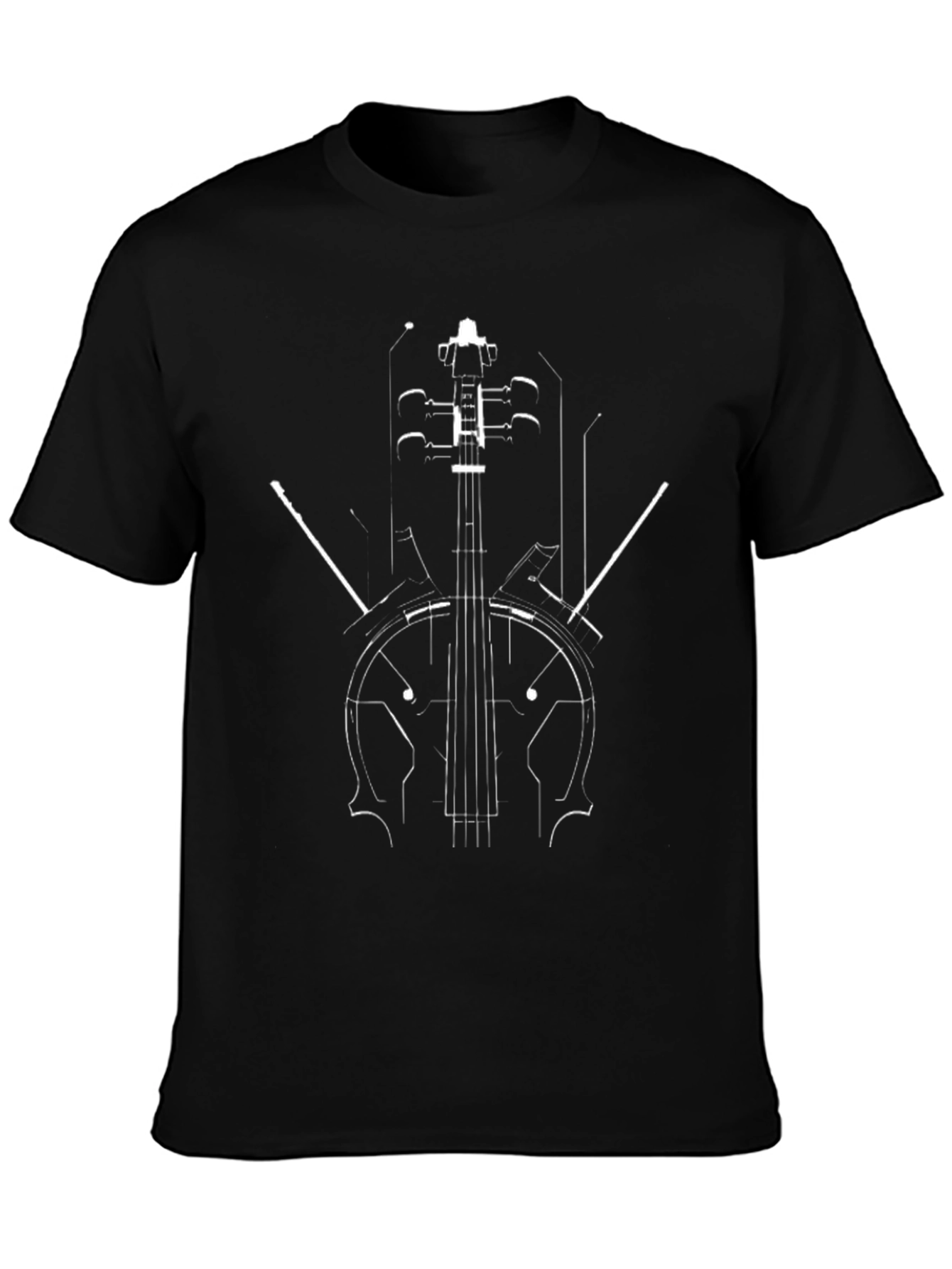 Abstract Cello Graphic Tee