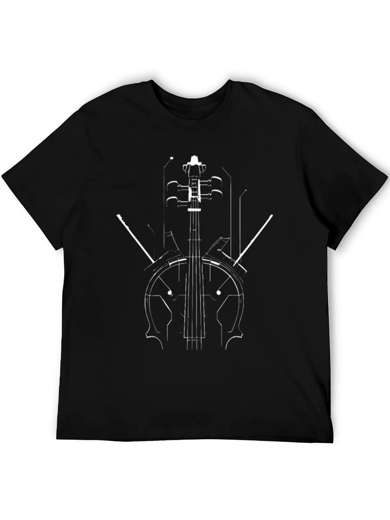 Abstract Cello Graphic Tee