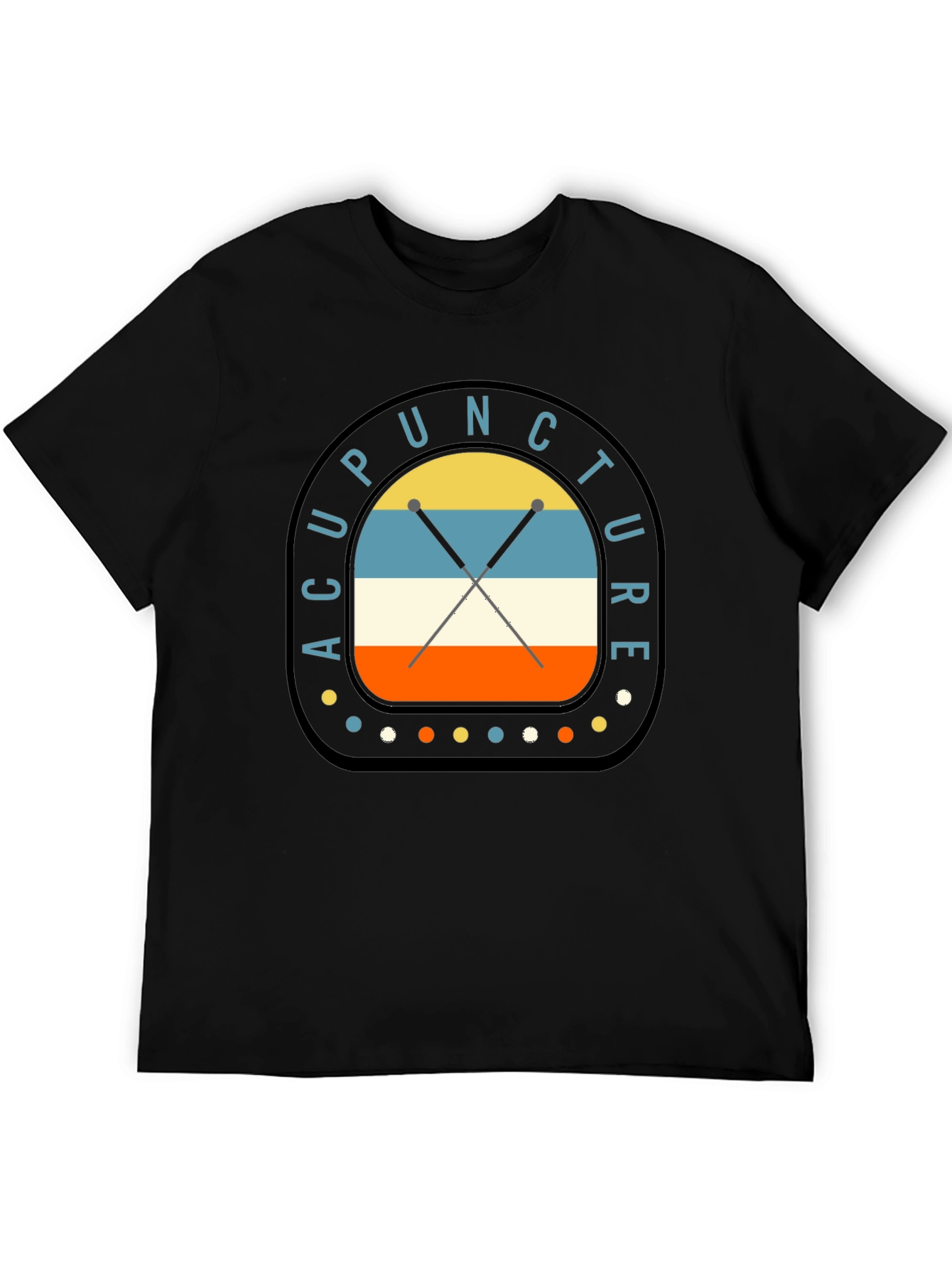 Acupuncture Retro Style Graphic T-Shirt