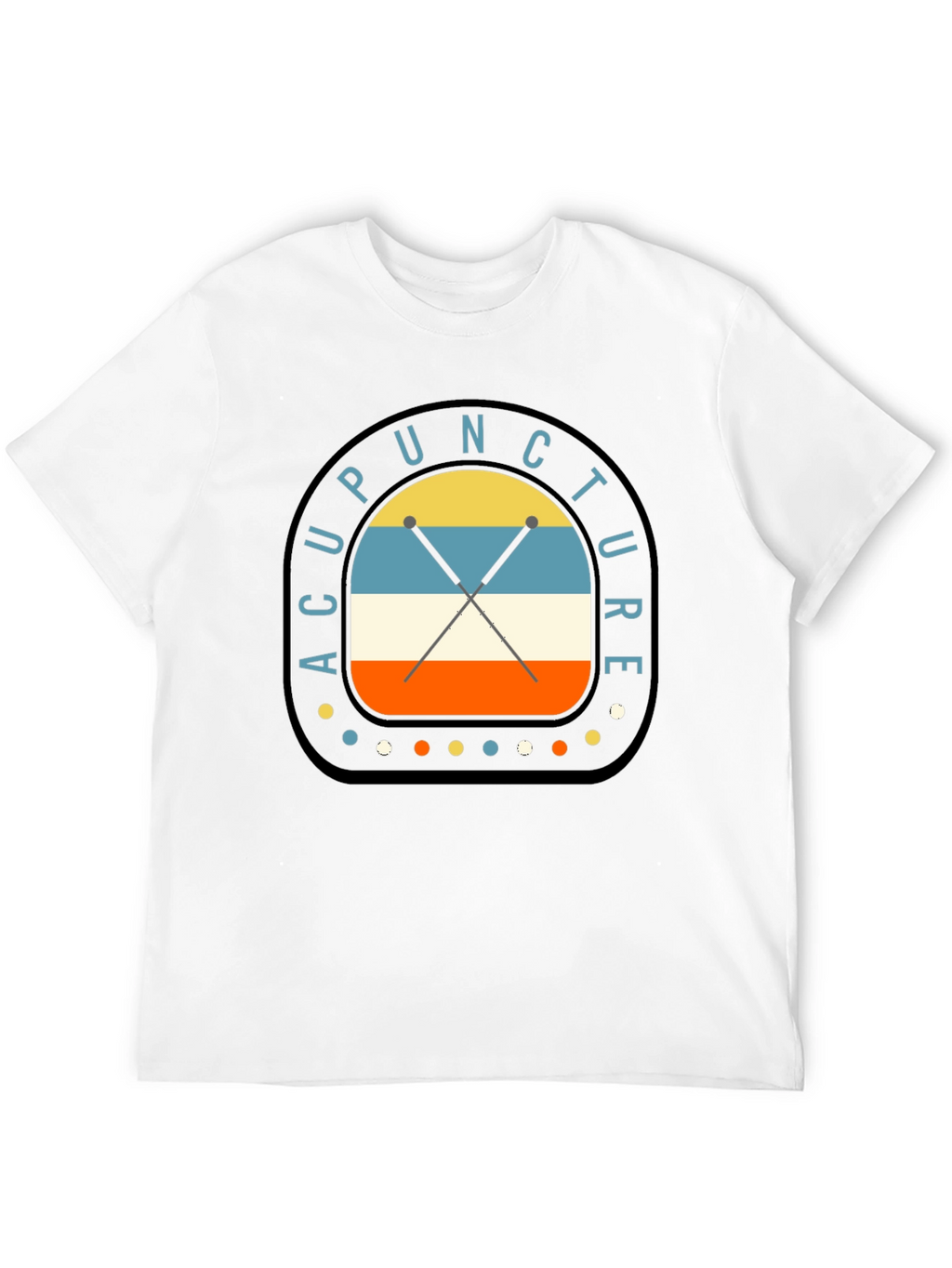 Acupuncture Retro Style Graphic T-Shirt
