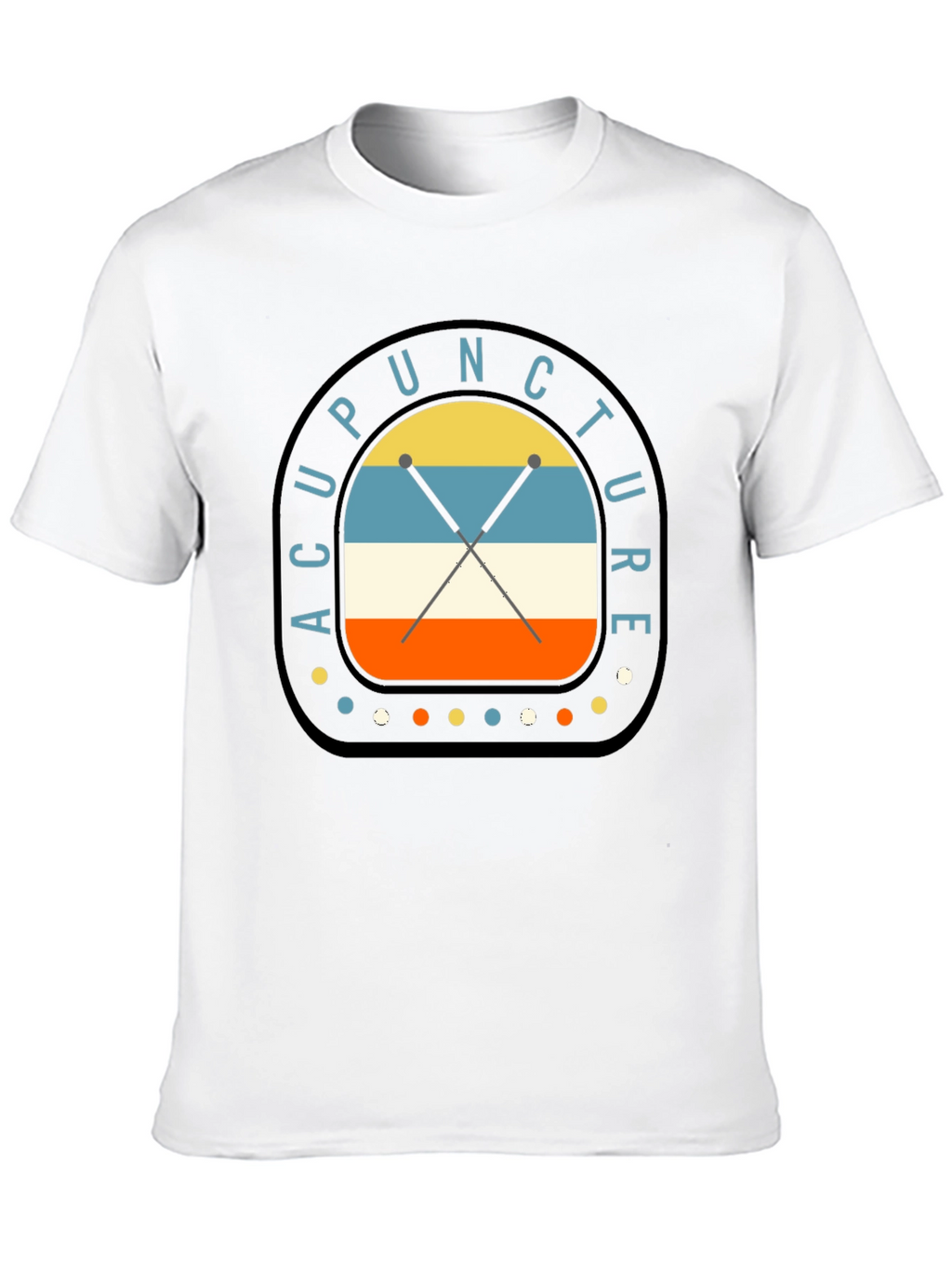 Acupuncture Retro Style Graphic T-Shirt