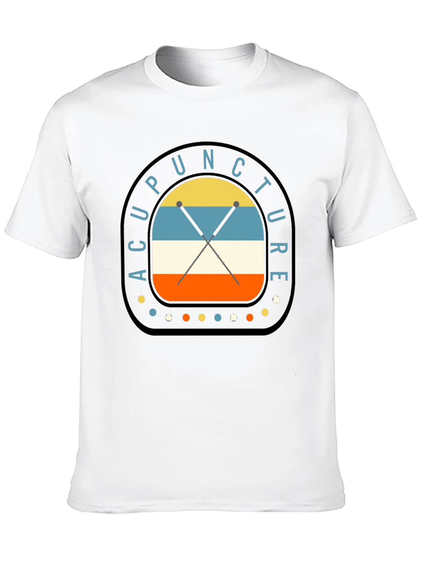 Acupuncture Retro Style Graphic T-Shirt