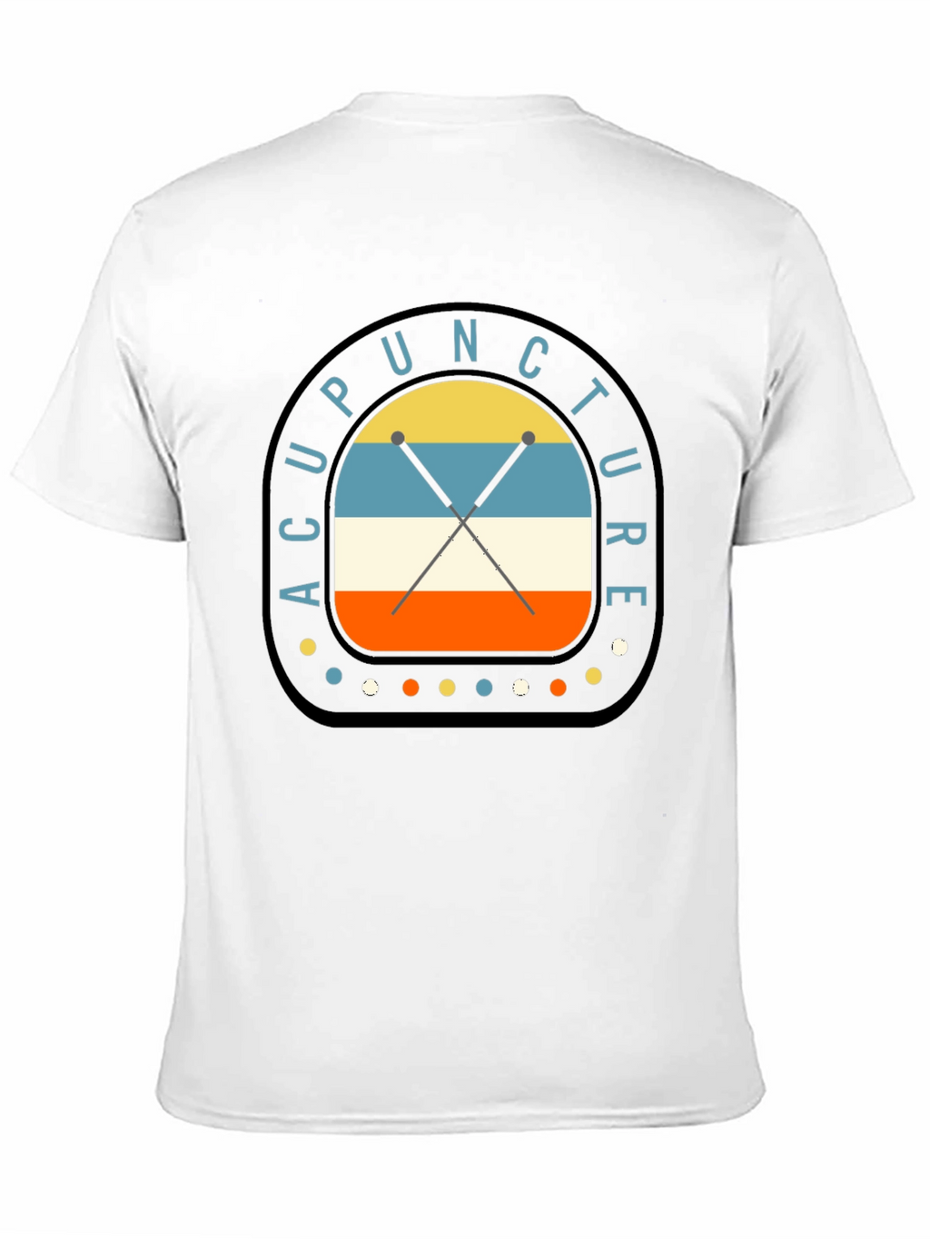 Acupuncture Retro Style Graphic T-Shirt