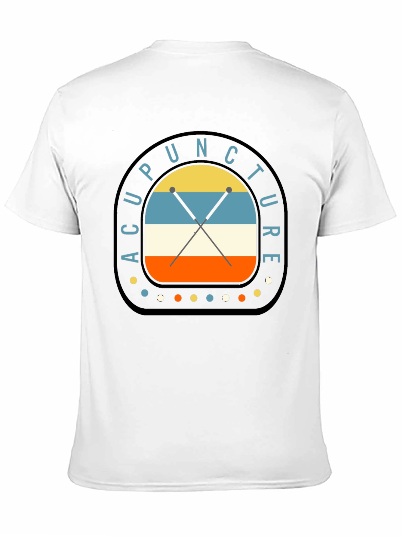 Acupuncture Retro Style Graphic T-Shirt